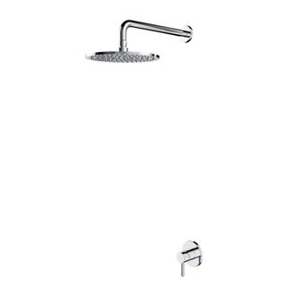 Omnires Omnires Y - Conjunto De Grifo Empotrado Para Ducha Y Ducha Superior, Con Cuerpo, Di&aacute;metro 25 Cm, Cromo Sysy36cr