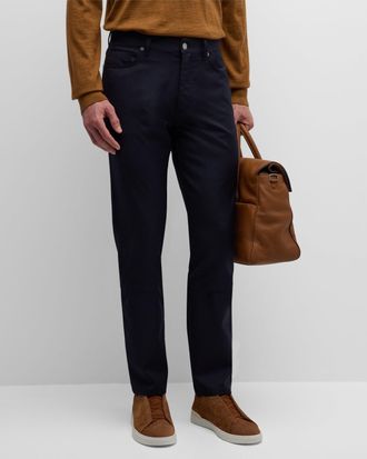 Ermenegildo Zegna Mens Natural Comfort Wool 5-Pocket Pants