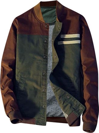 Generic Cocila Prime Deals Men Fashion Casual Solid Color Thin Jacket Assorted Colors Coat Jacket Top Blouse Insulated Flannel Mens Camouflage Jacket Aston Ma