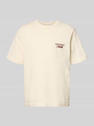 Jack & Jones Jack & Jones T-Shirt mit Statement-Print Modell NORREBRO in Offwhite, Gr&ouml;&szlig;e XXL