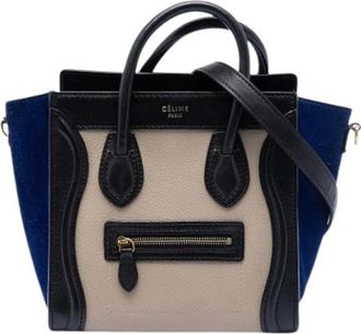 Celine Pre-owned Tote Bags, female, Multicolor, Size: ONE SIZE Pre-owned Nano Luggage Tote