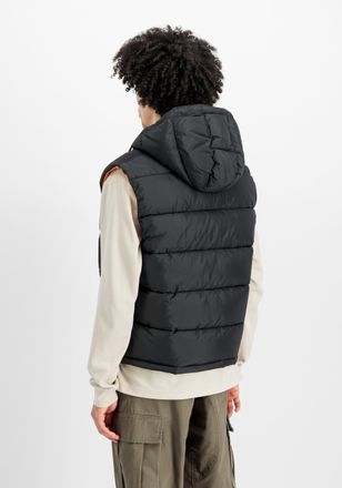 Alpha Industries Wendejacke ALPHA INDUSTRIES Hooded Puffer Vest FD, Herren, Gr. XXL, schwarz, Obermaterial: 100% Polyester; Futter: 100% Polyester; F&uuml;llung: 100% Polye