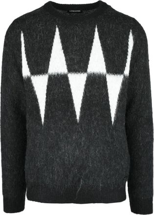 Costume National Maglione - Heren - Ronde hals truien - Veelkleurig - M - Wol - Truien & Vesten