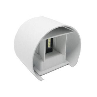 Trade Shop Trade Shop - Aplique 28 Led 12 Watt Ip55 Luz Fria Calida Up & Down Es44 Blanco