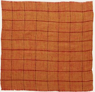 Anderson & Sheppard Mens Check Cashmere Pocket Square