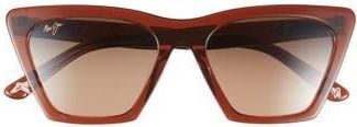 Maui Jim 54mm Cat Eye Sunglasses in Rootbeer Rootbeer Bronze at Nordstrom Rack