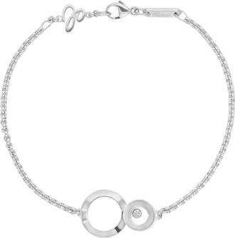 Chopard Happy Diamonds 8 18K White Gold One-Size Womens Bracelet 859209-1001