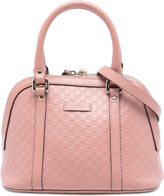 Gucci Pre-owned Gucci Mini Microguccissima Dome Satchel Ladies 449654 527066