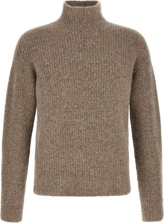 Roberto Collina Taupe Brown Knitted Sweater