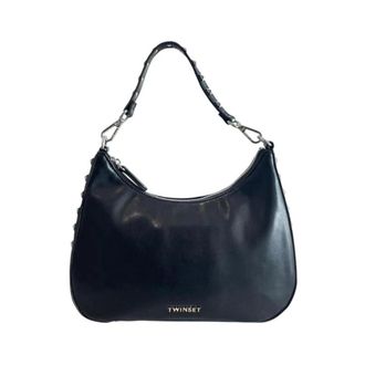 Twinset Tassen, Dames, Zwart, ONE Size, Schoudertas met studs