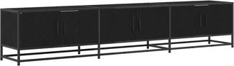 vidaXL TV Units 2 pcs Black Oak 210 x 35 x 41 cm Engineered wood vidaXL