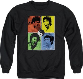 Gildan Bruce Lee Enter Color Block Adult Crewneck Sweatshirt