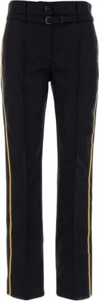 Dries Van Noten Slim-fit Broeken - Dames - Straight fit broeken - Blauw - M - Broeken