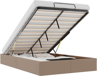 vidaXL Estructura Cama Otomana Sin Colch&oacute;n 120x190 Cm Cappucino Vidaxl