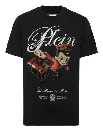 Philipp Plein Round Neck T-Shirt Plein Boy Stones