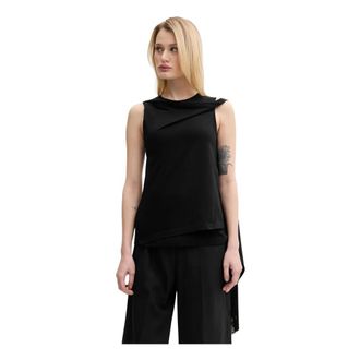 Maison Margiela Dames, Tops, Zwart, Maat: XS Katoen