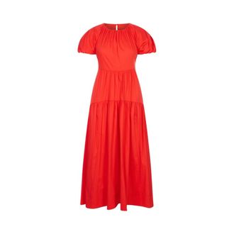 Meimeij Maxi Dresses, female, Red, Size: XS Maxi Dress