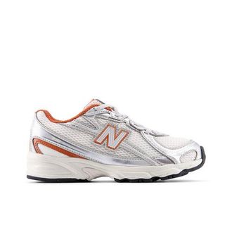 New Balance Bambino 740 Bungee Lace in Grigio/Rossa, Sintetica, Taglia 32.5