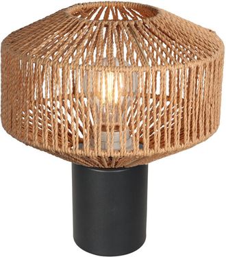 Steinhauer Steinhauer - L&aacute;mpara De Mesa - Bloeba - Natural Negro - Algod&oacute;n