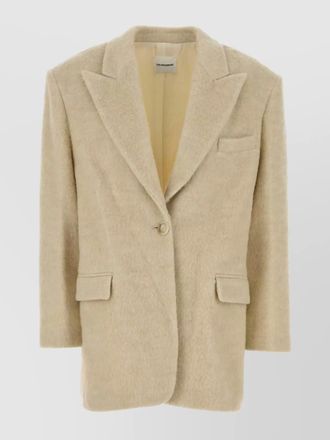 Andamane tailored blend coat featuring notched lapels