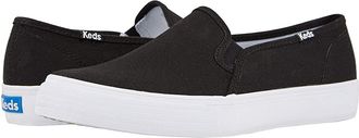 Keds Double Decker Slip On Womens Shoes Black : 9.5 B - Medium, Canvas