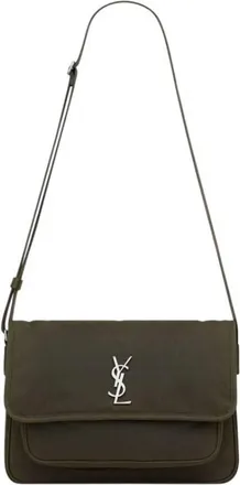 Saint Laurent Niki Canvas Messenger Bag