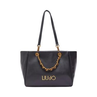 Liu Jo Tote Bags, female, Black, Size: ONE SIZE Medium Tote Bag