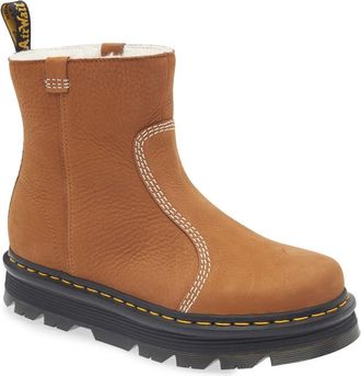 Dr. Martens Zebzag Rigger Boot in Desert Brown at Nordstrom, Size 4