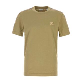 Burberry T-Shirts, male, Green, Size: S Basic T-shirt