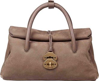 Zanellato Dotta Jones Nubuck Grey Handbag