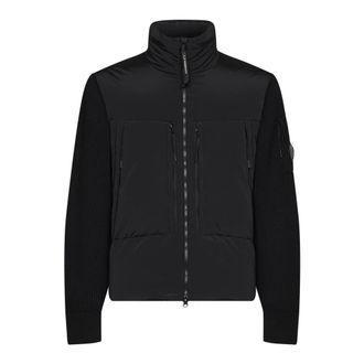 C.P. Company C.p. Company - Gewatteerd wollen gebreid jack - Heren - Jassen - Zwart - Maat: XL Wol