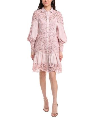 Marchesa Lace Shirtdress