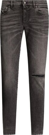 Dolce & Gabbana Jeans con effetto vissuto - Grigio
