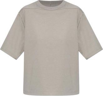 Rick Owens T-shirt met ronde hals - Dames - T-shirts - Grijs - L - Katoen - Tops