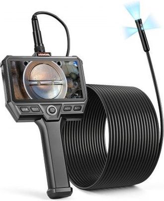 OEM Endoscopio De Triple C&aacute;mara, C&aacute;mara De Inspecci&oacute;n Con Pantalla Ips, Sonda De 8 Mm, Cable Ultrarr&iacute;gido De 10 M, 5000 Mah, Zoom 8x, Luces Led, 32 Gb, Pa