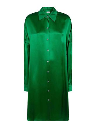 Dries Van Noten Dasia Long Classic Shirt Mini Dress