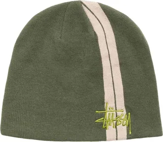 St&uuml;ssy Double Stripe Skullcap Olive 1321272-OLIV