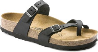 Birkenstock Womens Birkenstock Mayari 0171481 Sandals Black Leather Slip-On ZOGG1237