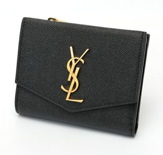 Saint Laurent Black Leather Wallet (Bi-Fold) (Pre-Owned)