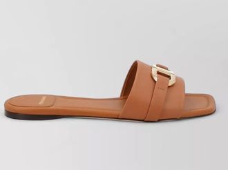 Ferragamo leather slides