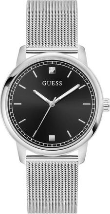 Guess Chandler Mesh Strap Watch, 40mm in Silver Tone at Nordstrom