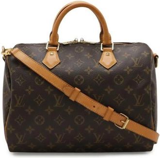 Louis Vuitton Pre-owned Speedy Bandouliere 30 Monogram 2way Bag - Dames - Vintage Handtas - Bruin - ONE Size - Vintage