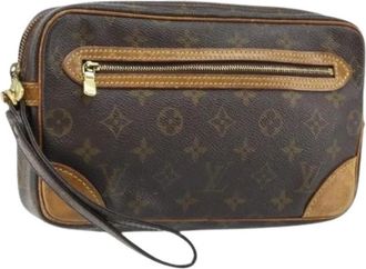 Louis Vuitton Pre-owned Clutches, female, Brown, Size: ONE SIZE Pre-owned Canvas Clutch