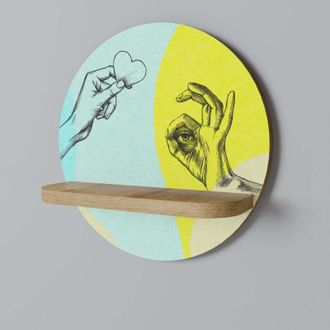 OEM Lenguaje Corporal Estante Redondo