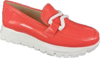 Wonders Klassieke Mocassin Schoenen - Dames - Loafers - Rood - 40 EU - Schoenen