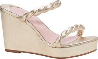 Kate Spade New York nina wedge sandal in Pale Gold at Nordstrom Rack, Size 10.5