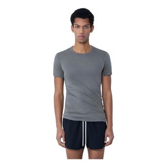 Rick Owens T-Shirts, male, Gray, Size: XL Crewneck T-Shirt