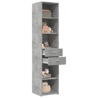 Berkfield Home Highboard Concrete Grey 40x42.5x185 cm Engineered Wood