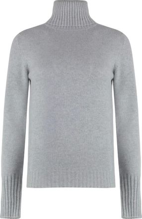 THE (ALPHABET) Truien & Vesten, Dames, Grijs, M, Kasjmier, Cashmere Coltrui Trui