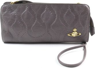 Vivienne Westwood Leather Clutch Bag Shoulder Bag (Pre-Owned)